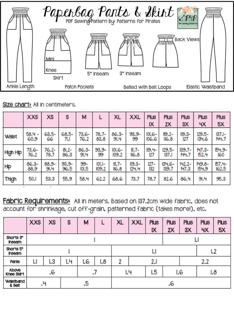 Paperbag Pants & Skirt- Bundle
