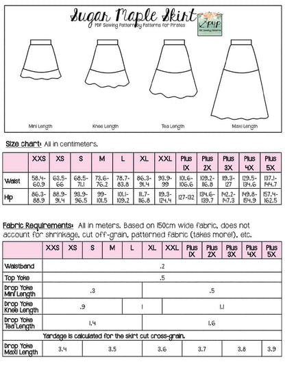 Sugar Maple Skirt- Bundle