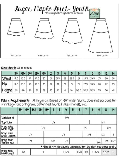 Sugar Maple Skirt- Bundle