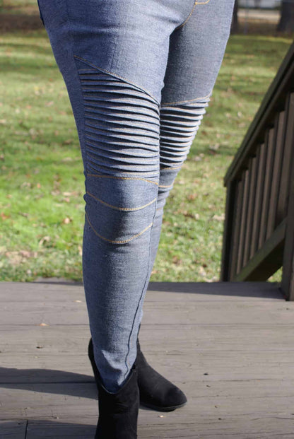 Free Hourglass Figure Moto Hack for SOS Knit Pants