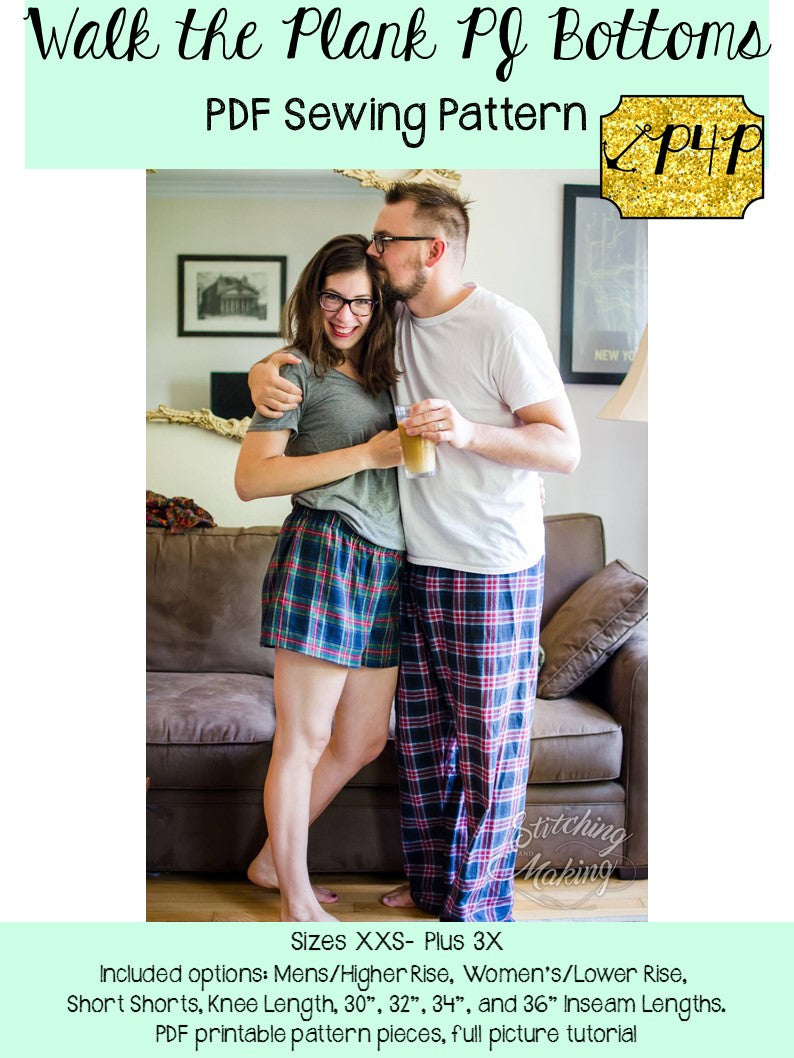 Walk the Plank PJ Bottoms- Adult Unisex