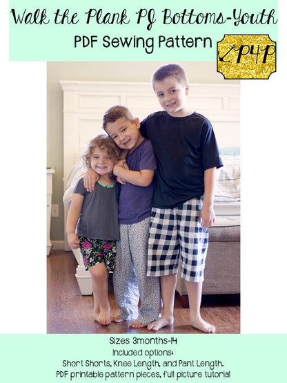 Walk the Plank PJ Bottoms- Youth Unisex