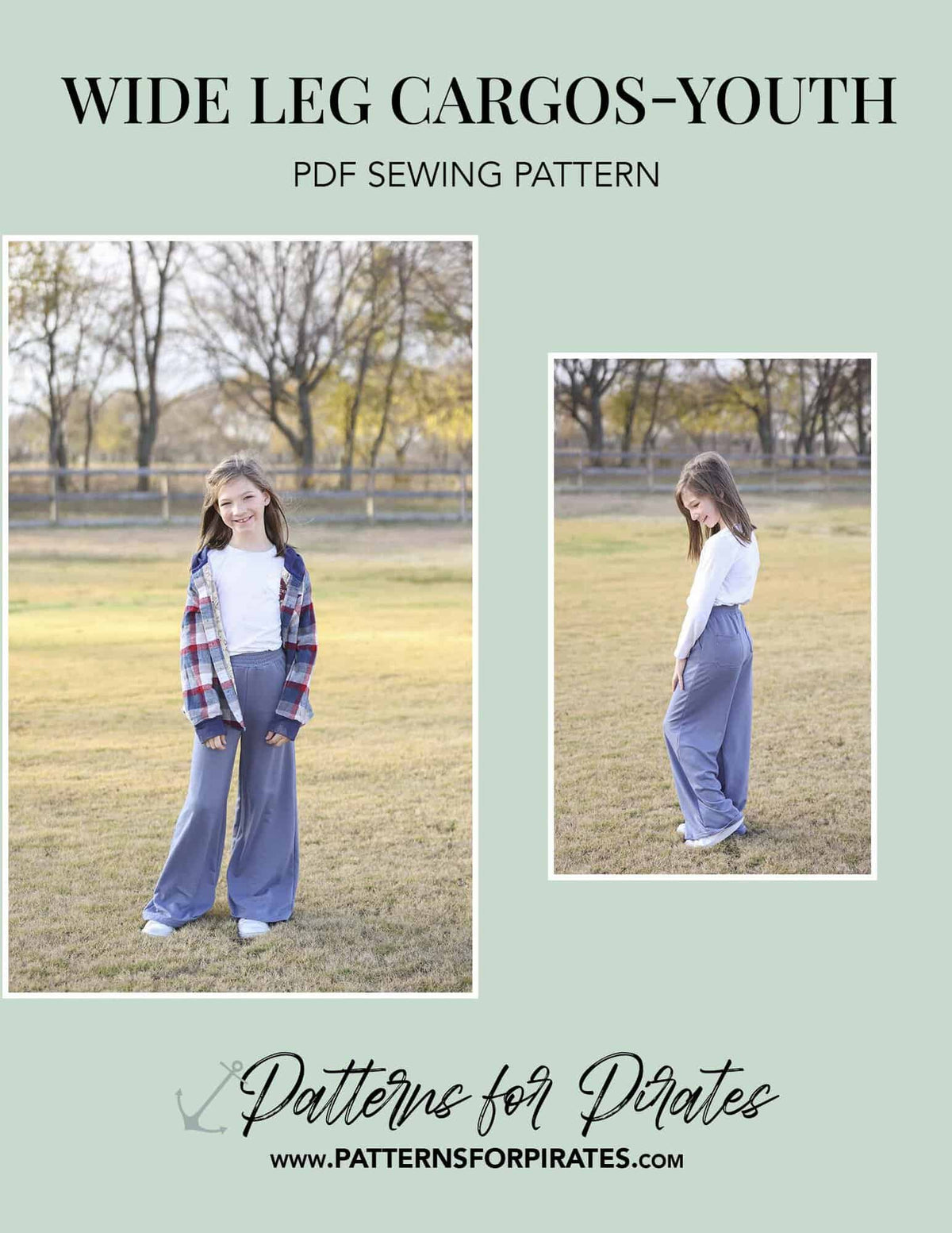 Wide Leg Cargos- Youth