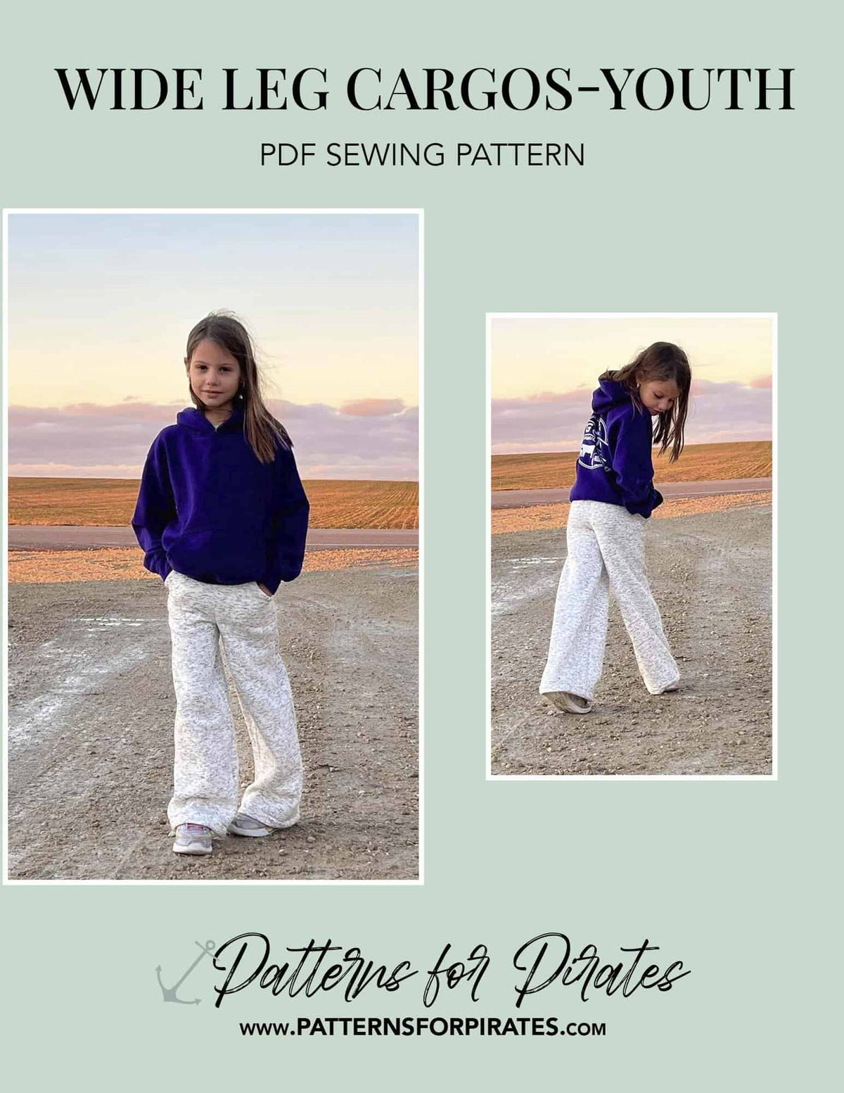 Wide Leg Cargos- Youth