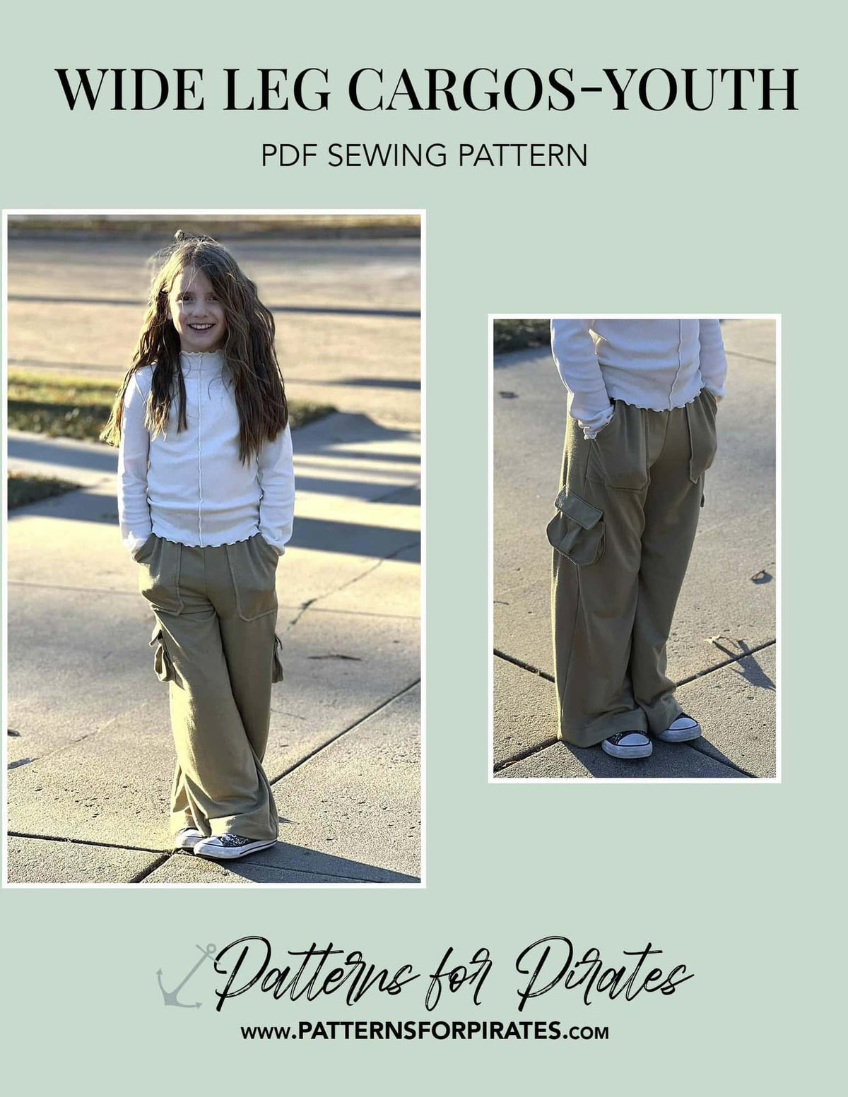 Wide Leg Cargos- Youth