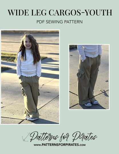 Wide Leg Cargos- Youth