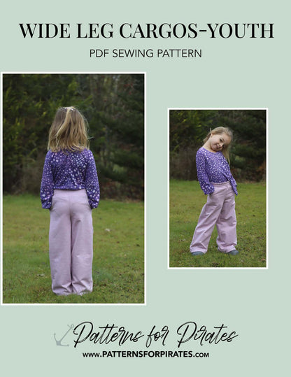 Wide Leg Cargos- Youth