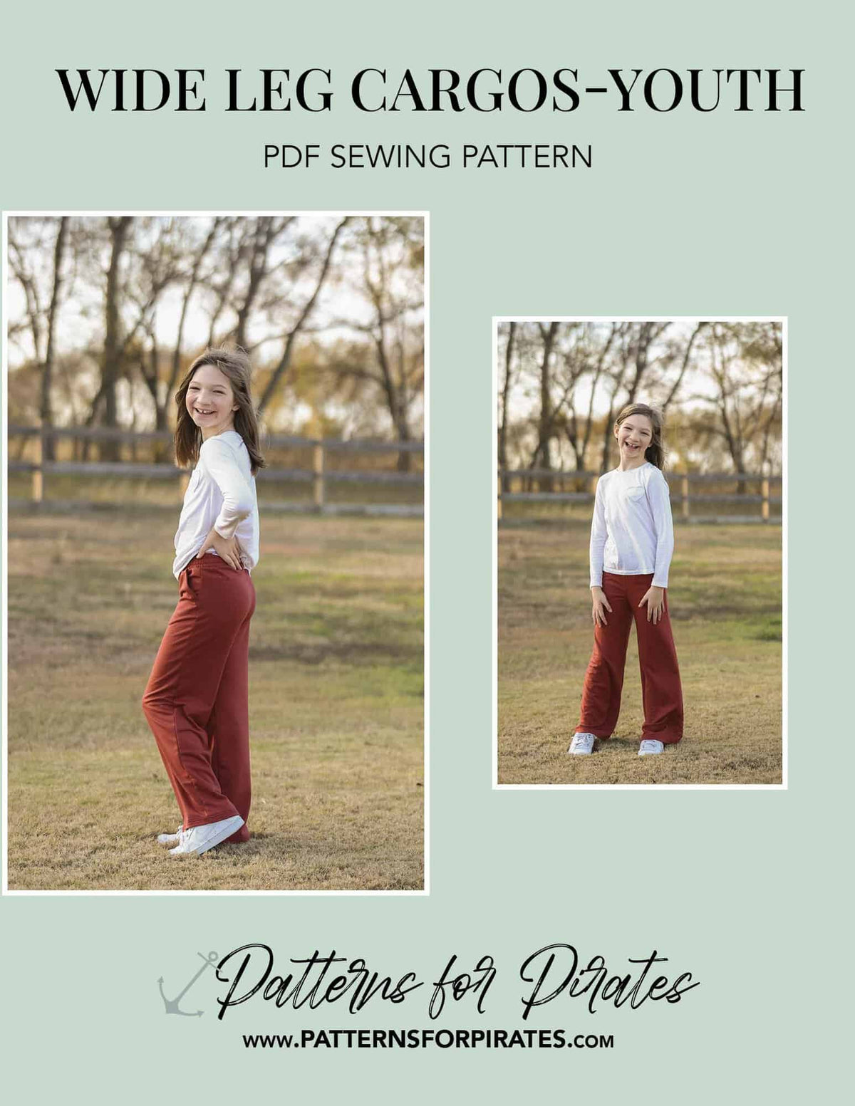 Wide Leg Cargos- Youth