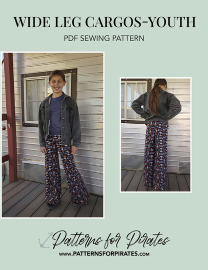 Wide Leg Cargos- Youth