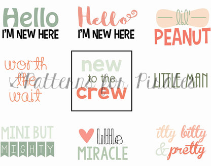 Free Baby Set Cut Files