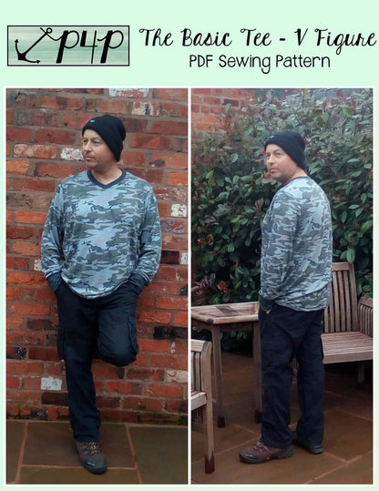 The Basic Tee- V Figure