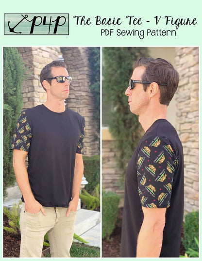The Basic Tee- V Figure