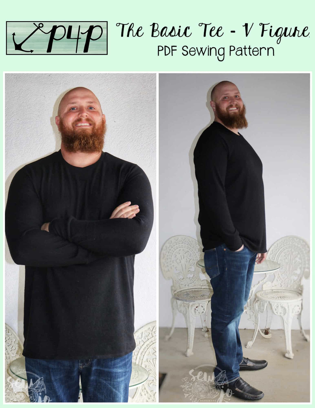 The Basic Tee- V Figure
