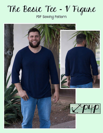The Basic Tee- V Figure