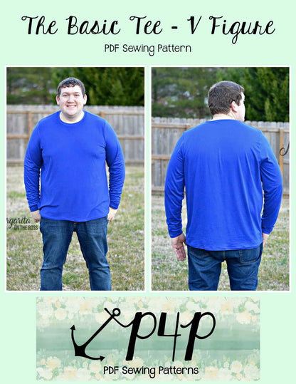 The Basic Tee- V Figure