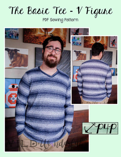 The Basic Tee- V Figure