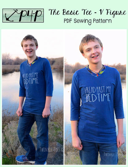 The Basic Tee- V Figure
