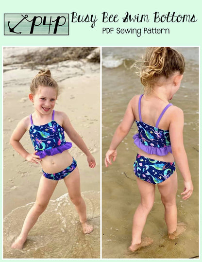 Busy Bee Swim Bottoms- Youth