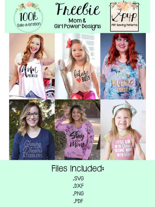 Free Mom and Girl Power Designs