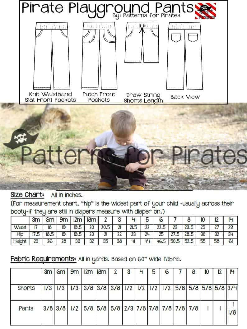 Pirate Playground Shorts and Pants