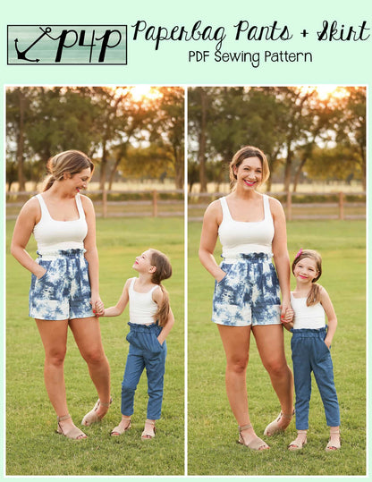 Paperbag Pants & Skirt- Bundle
