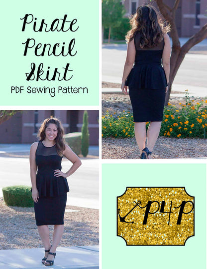 Pirate Pencil Skirt