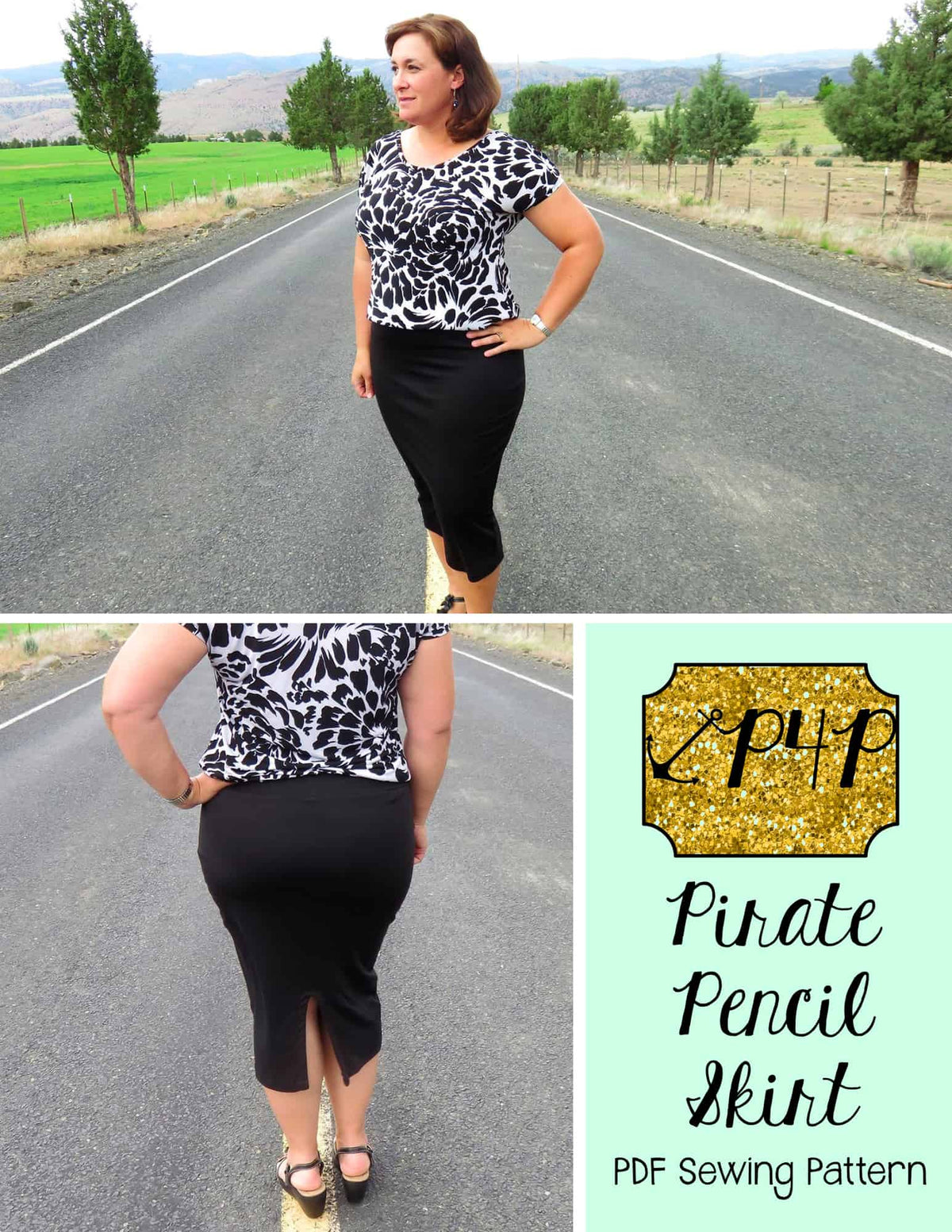 Pirate Pencil Skirt