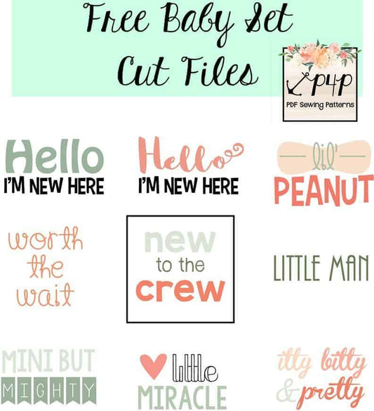 Free Baby Set Cut Files