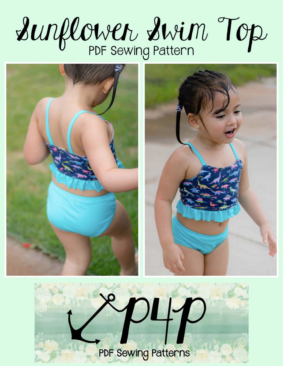 Sunflower Swim Top- Youth