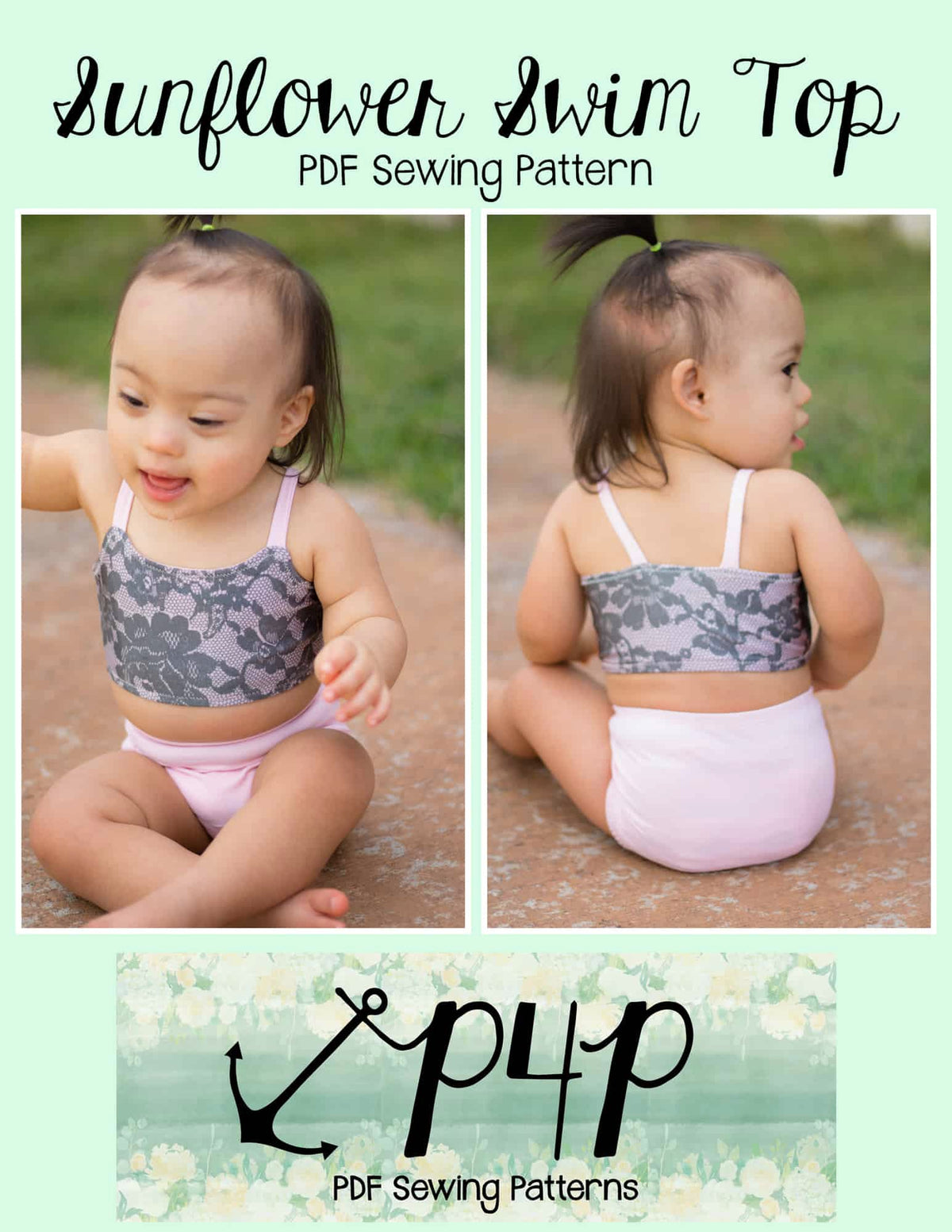 Sunflower Swim Top- Youth