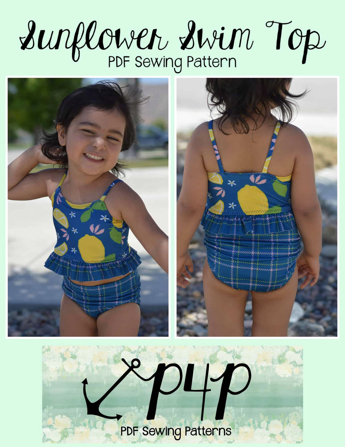 Sunflower Swim Top- Youth
