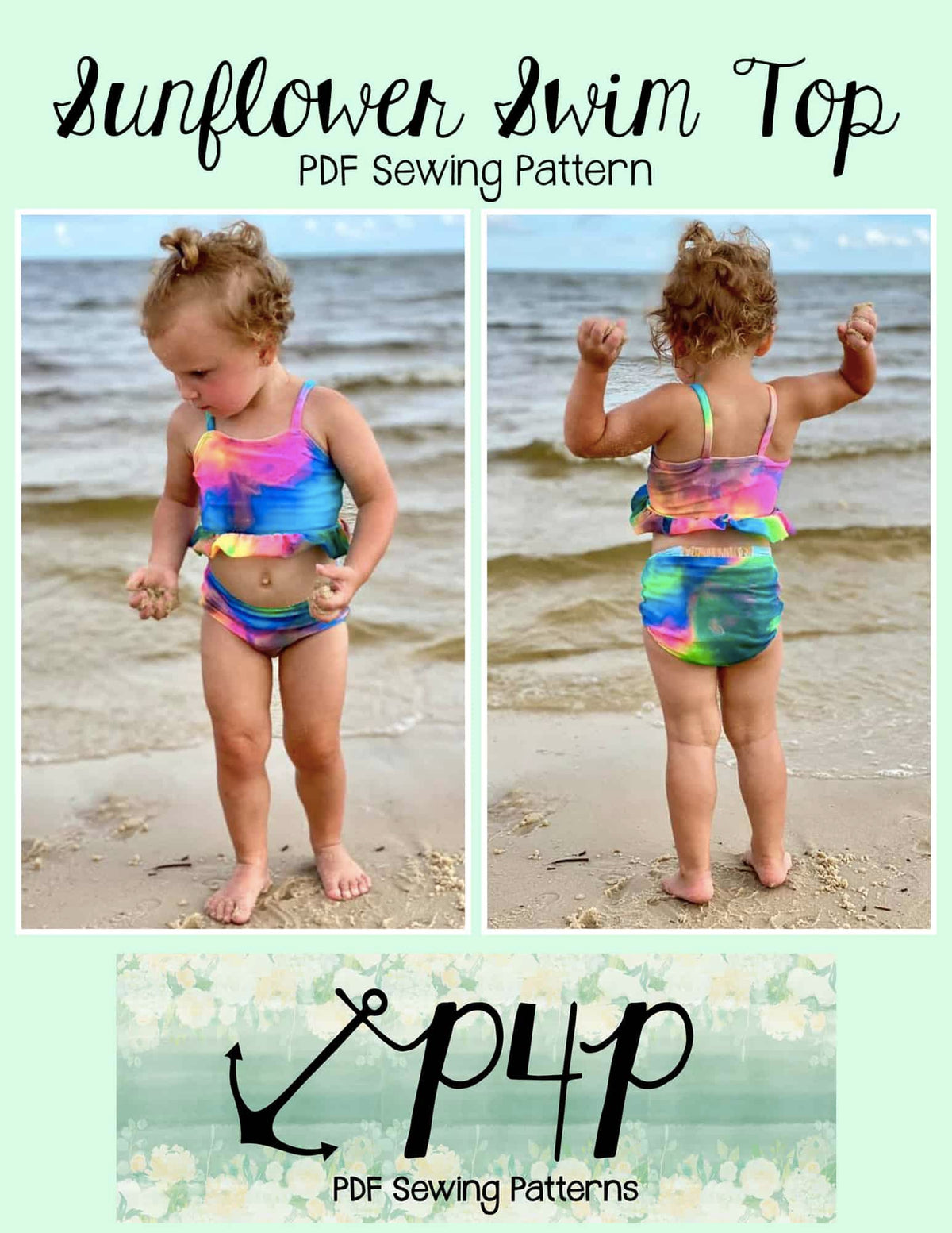 Sunflower Swim Top- Youth
