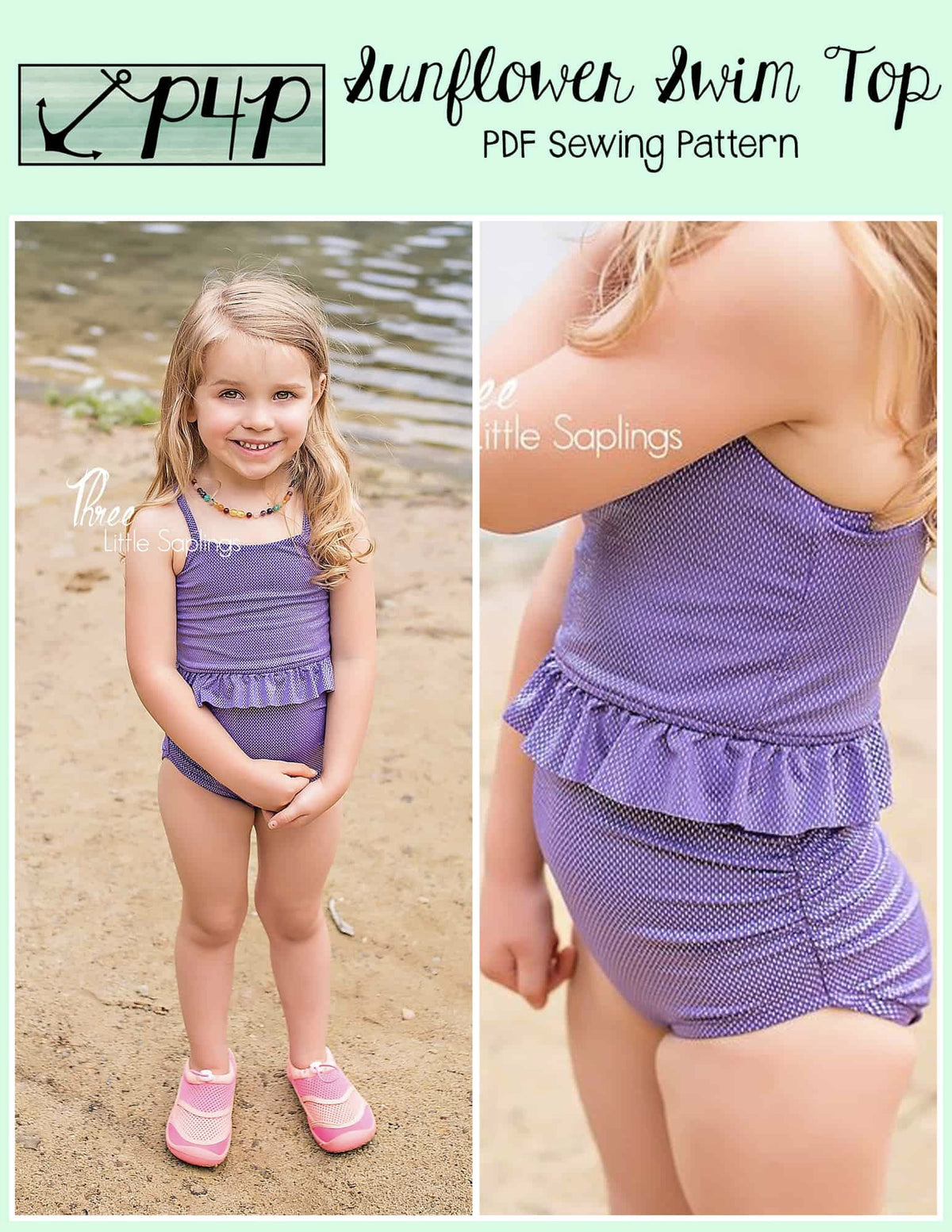 Sunflower Swim Top- Youth