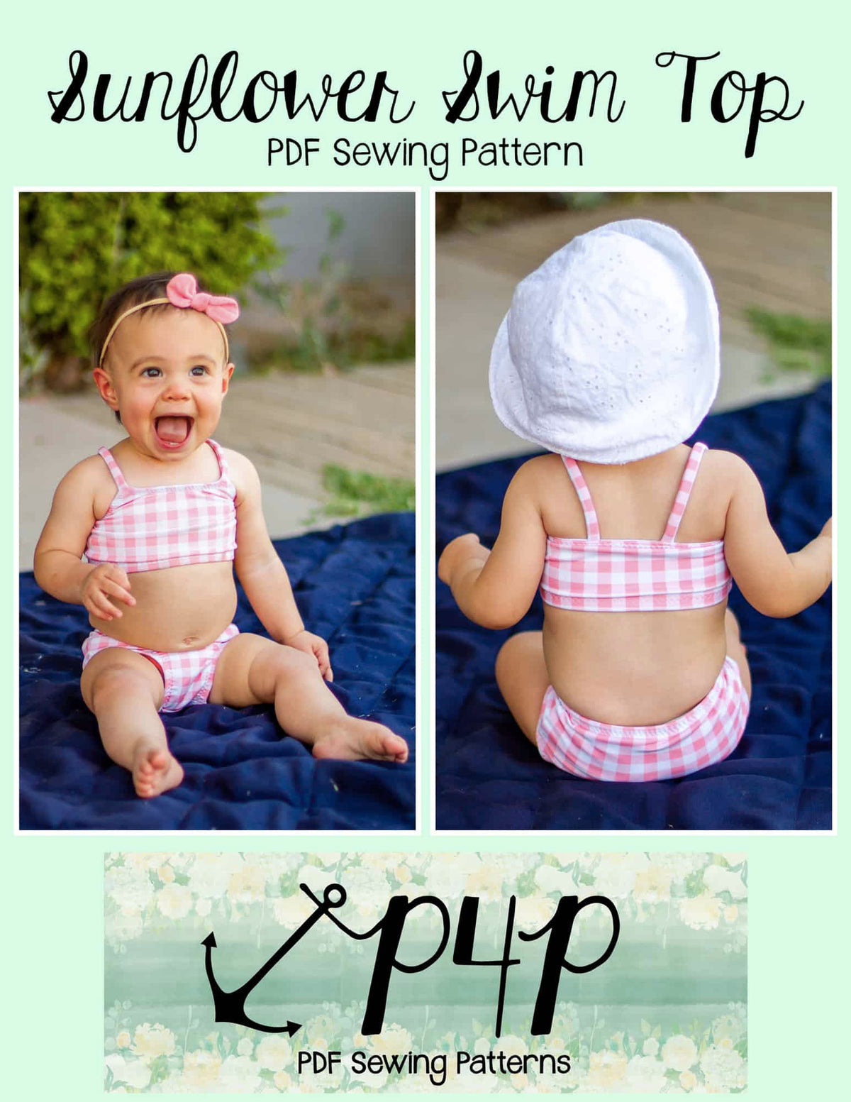 Sunflower Swim Top- Youth