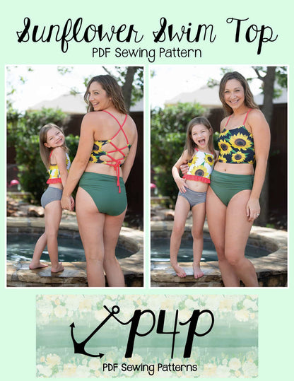 Sunflower Swim Top- Bundle