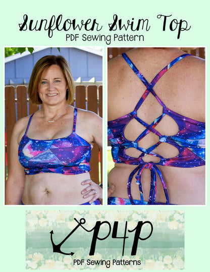 Sunflower Swim Top