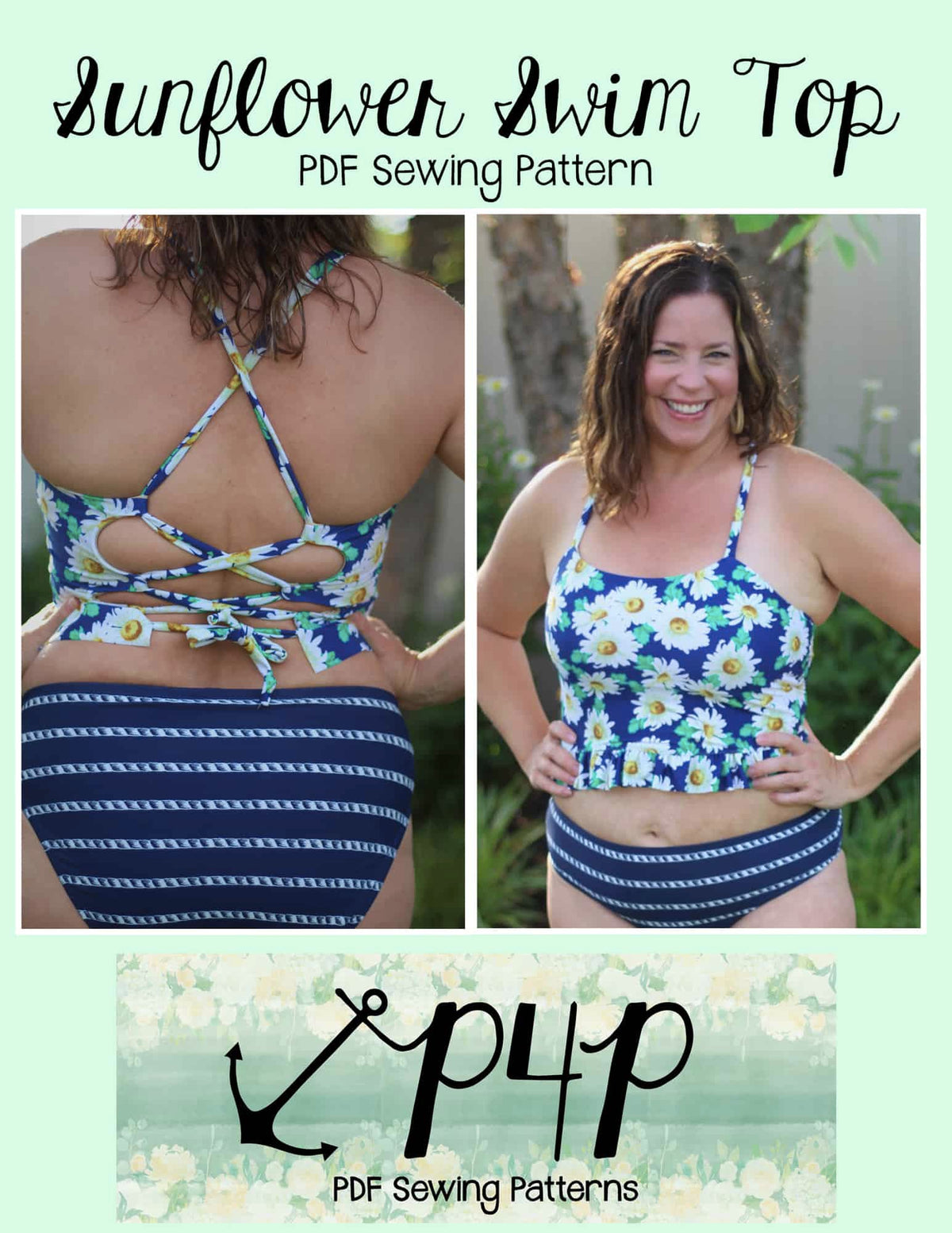 Sunflower Swim Top