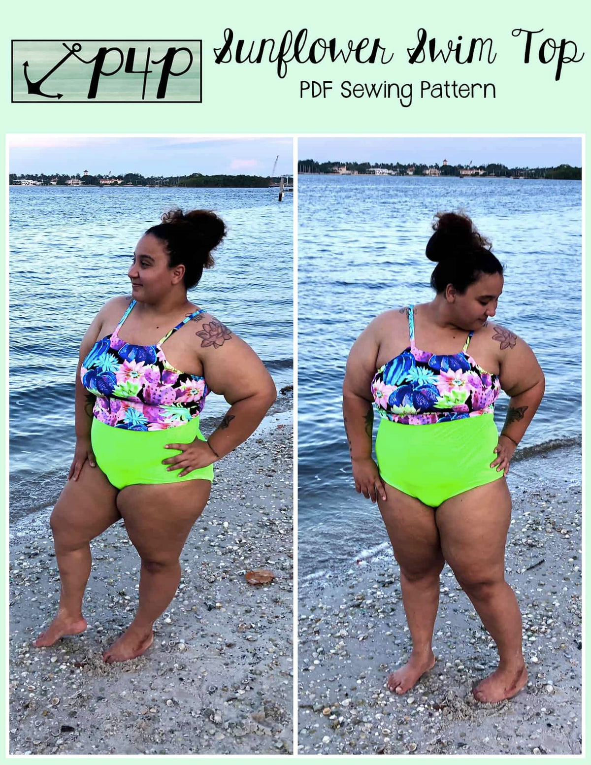 Sunflower Swim Top