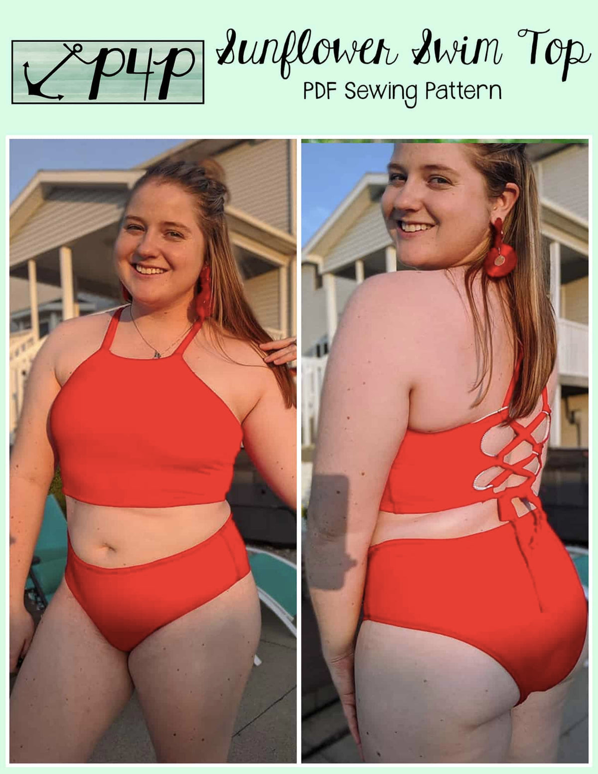 Sunflower Swim Top