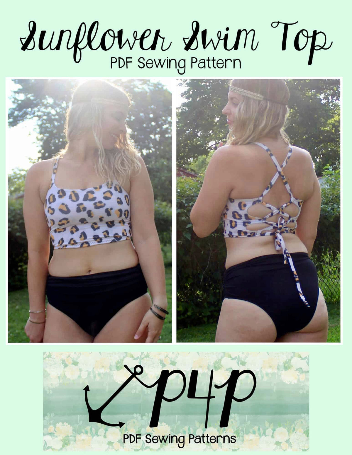 Sunflower Swim Top