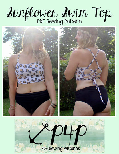 Sunflower Swim Top