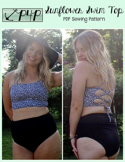 Sunflower Swim Top