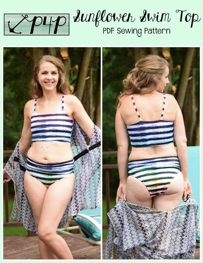 Sunflower Swim Top