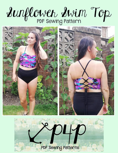 Sunflower Swim Top