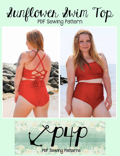 Sunflower Swim Top