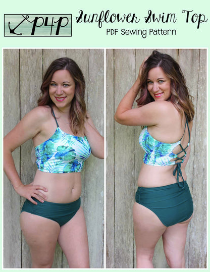Sunflower Swim Top