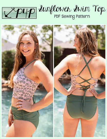 Sunflower Swim Top
