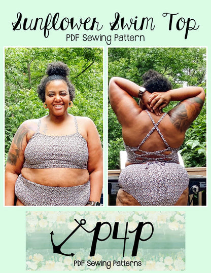 Sunflower Swim Top