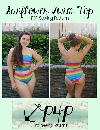 Sunflower Swim Top