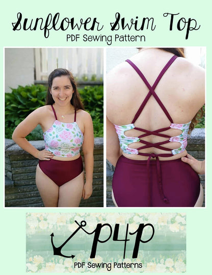 Sunflower Swim Top